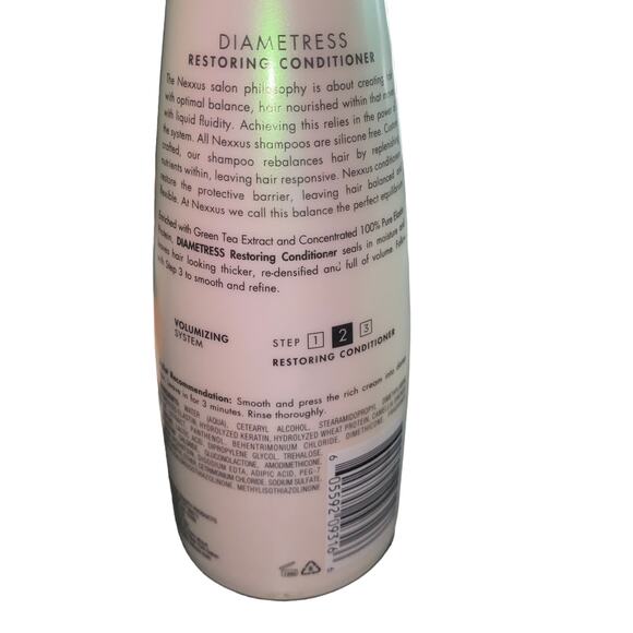 Nexxus Diametress Volumizing System Conditioner Green Tea Extract Step 2 13.5 oz - Picture 3 of 4